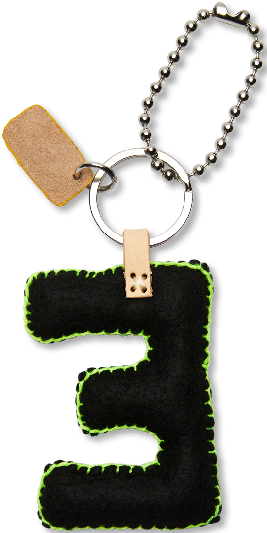 Consuela - Black Felt Alphabet Charm