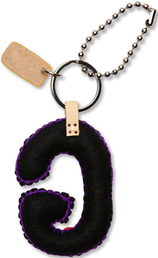 Consuela - Black Felt Alphabet Charm