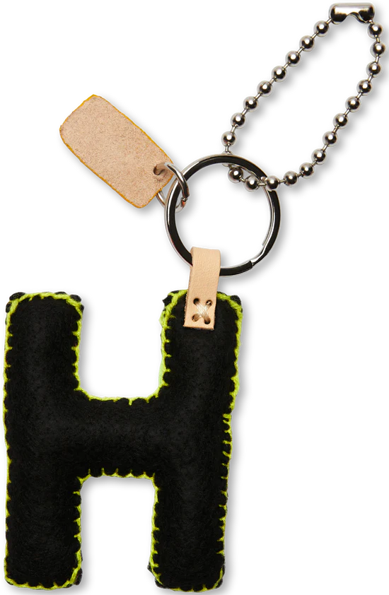 Consuela - Black Felt Alphabet Charm