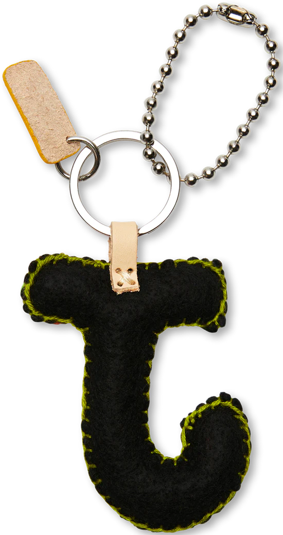 Consuela - Black Felt Alphabet Charm