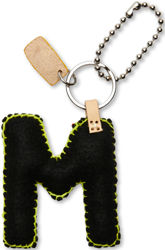 Consuela - Black Felt Alphabet Charm