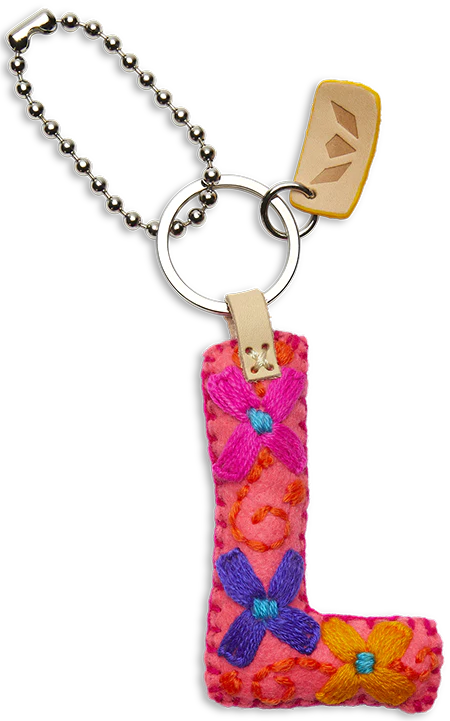 Consuela - Pink Felt Alphabet Charm