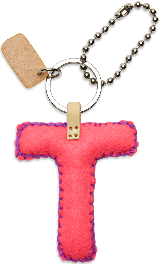 Consuela - Pink Felt Alphabet Charm