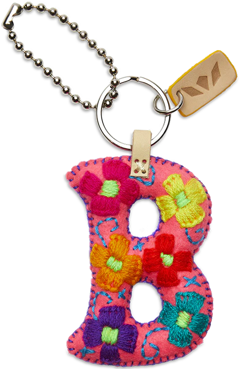 Consuela - Pink Felt Alphabet Charm