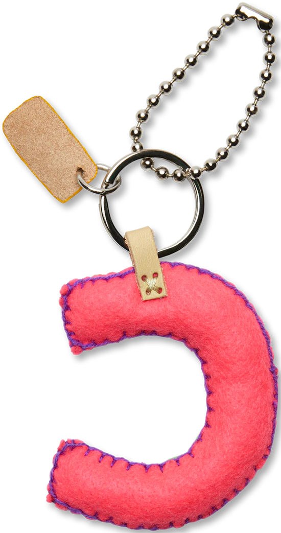 Consuela - Pink Felt Alphabet Charm