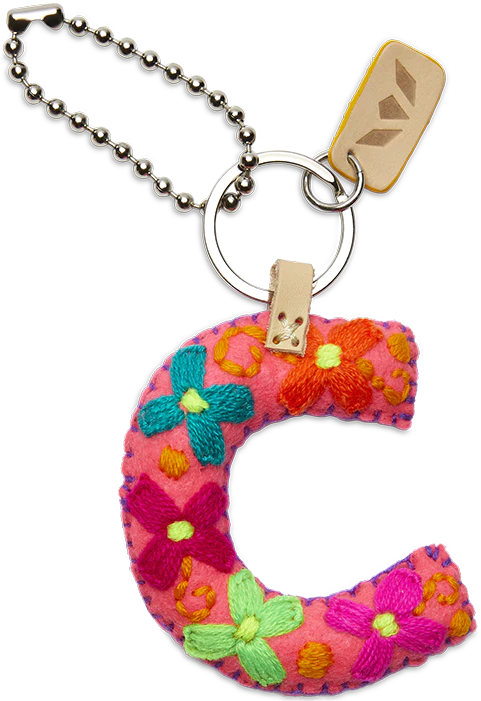 Consuela - Pink Felt Alphabet Charm