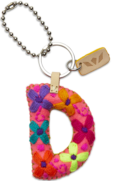 Consuela - Pink Felt Alphabet Charm