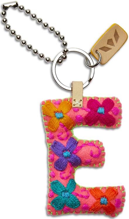 Consuela - Pink Felt Alphabet Charm