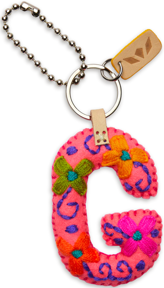 Consuela - Pink Felt Alphabet Charm