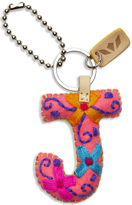 Consuela - Pink Felt Alphabet Charm