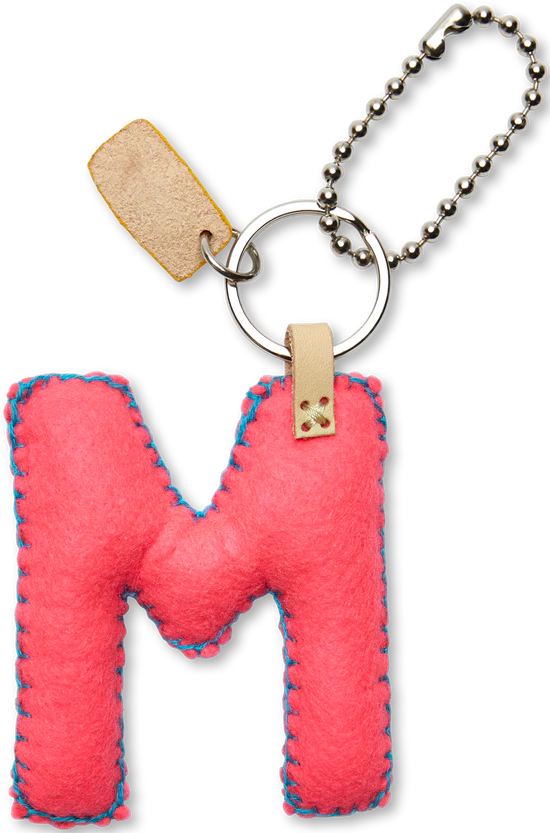 Consuela - Pink Felt Alphabet Charm