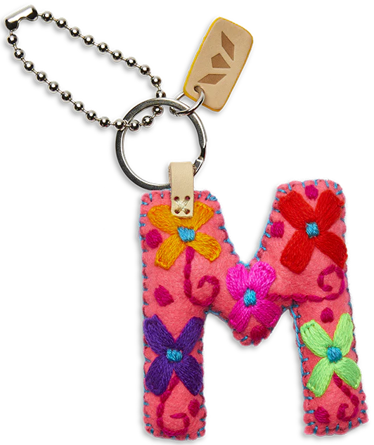 Consuela - Pink Felt Alphabet Charm