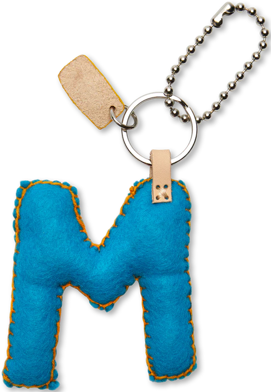 Consuela - Turquoise Felt Alphabet Charm