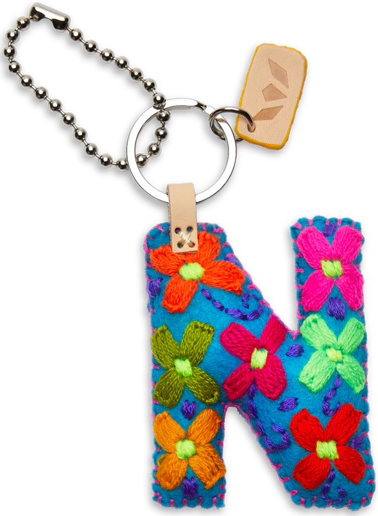 Consuela - Turquoise Felt Alphabet Charm