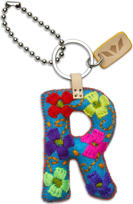 Consuela - Turquoise Felt Alphabet Charm