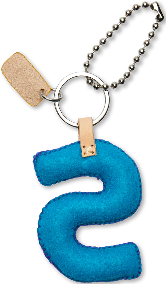 Consuela - Turquoise Felt Alphabet Charm