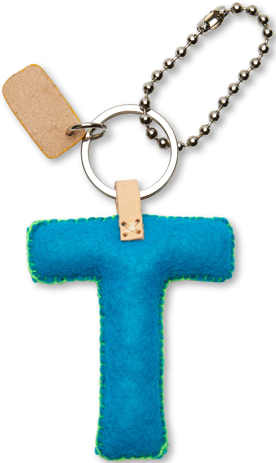 Consuela - Turquoise Felt Alphabet Charm