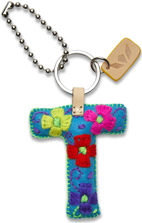 Consuela - Turquoise Felt Alphabet Charm