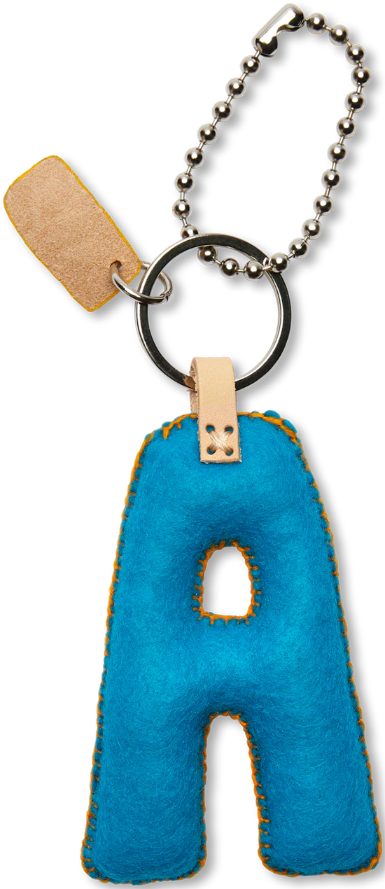 Consuela - Turquoise Felt Alphabet Charm