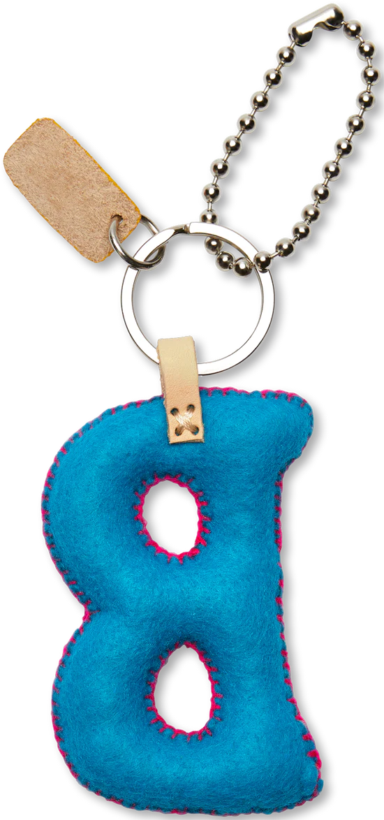 Consuela - Turquoise Felt Alphabet Charm