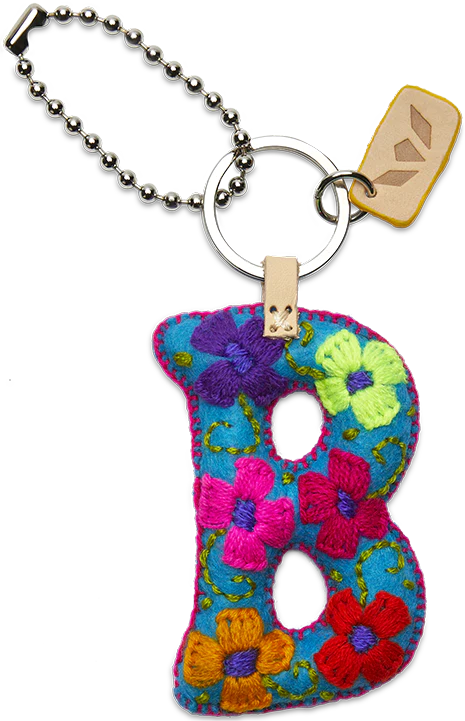 Consuela - Turquoise Felt Alphabet Charm