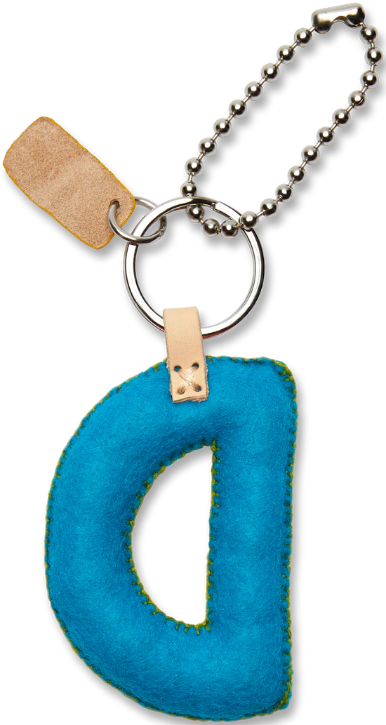 Consuela - Turquoise Felt Alphabet Charm