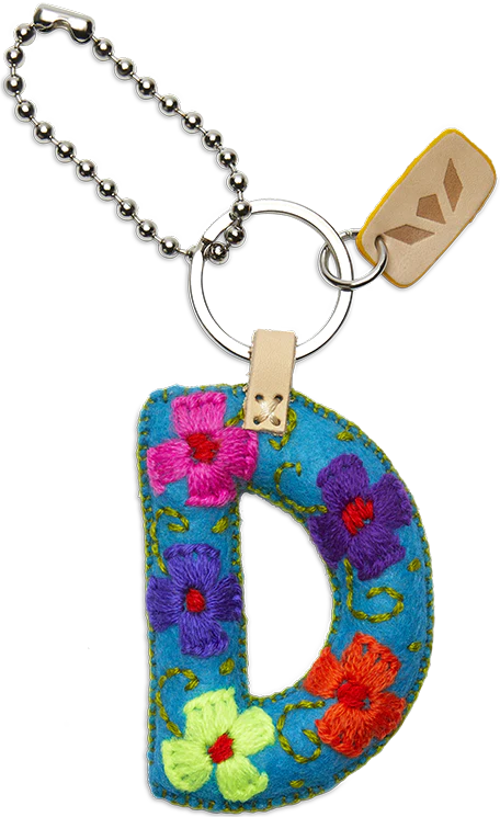 Consuela - Turquoise Felt Alphabet Charm