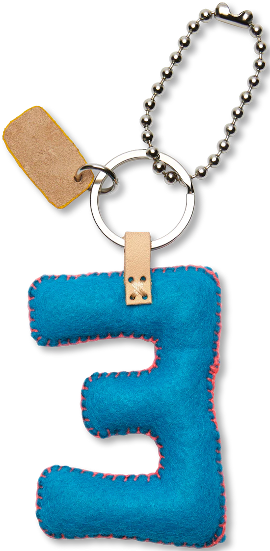 Consuela - Turquoise Felt Alphabet Charm