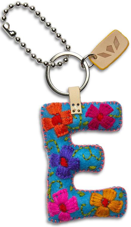 Consuela - Turquoise Felt Alphabet Charm