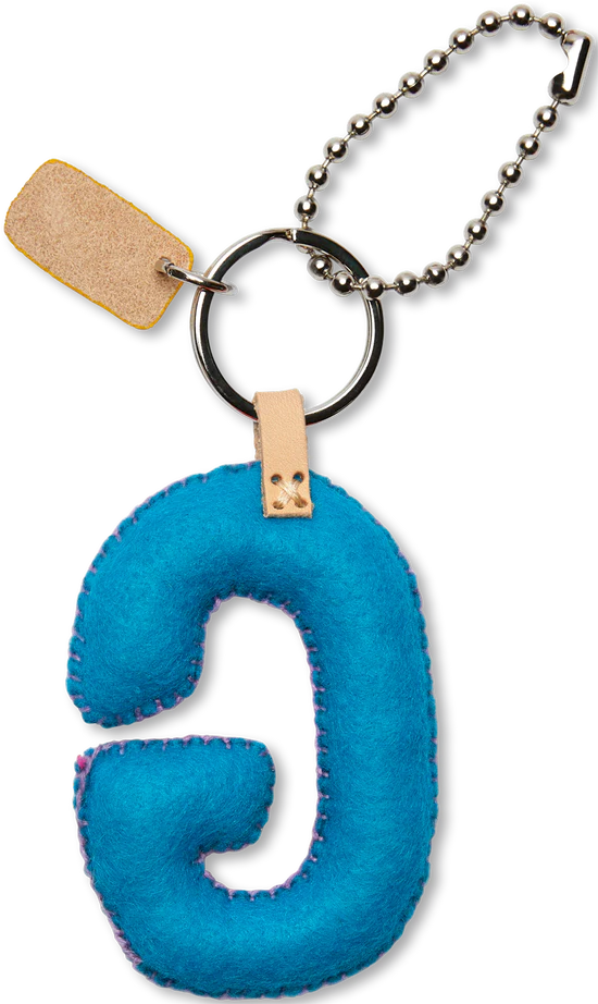 Consuela - Turquoise Felt Alphabet Charm