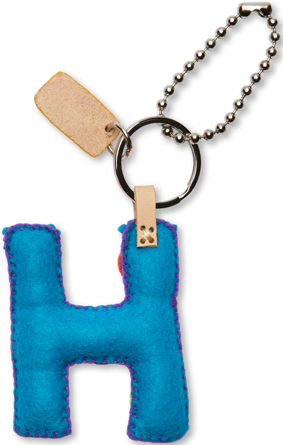 Consuela - Turquoise Felt Alphabet Charm