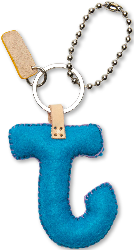 Consuela - Turquoise Felt Alphabet Charm