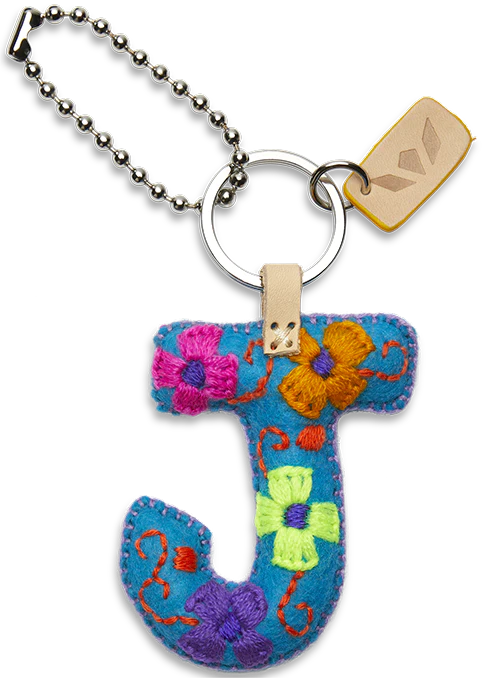 Consuela - Turquoise Felt Alphabet Charm