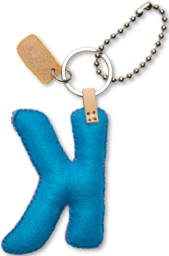 Consuela - Turquoise Felt Alphabet Charm