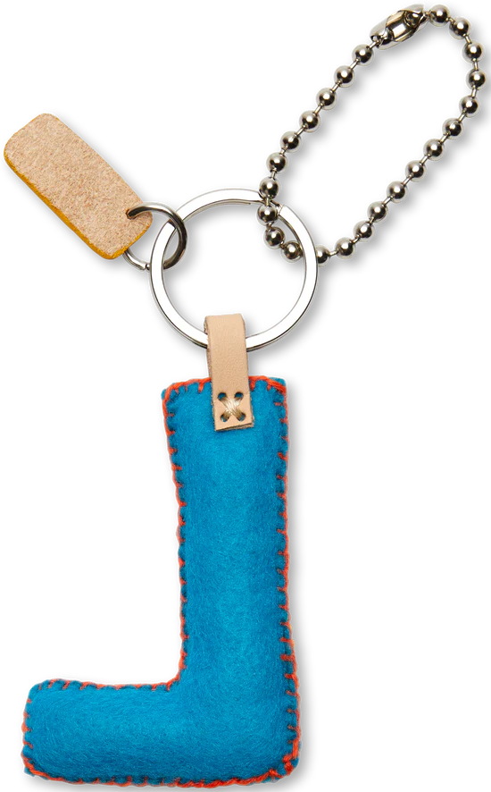 Consuela - Turquoise Felt Alphabet Charm