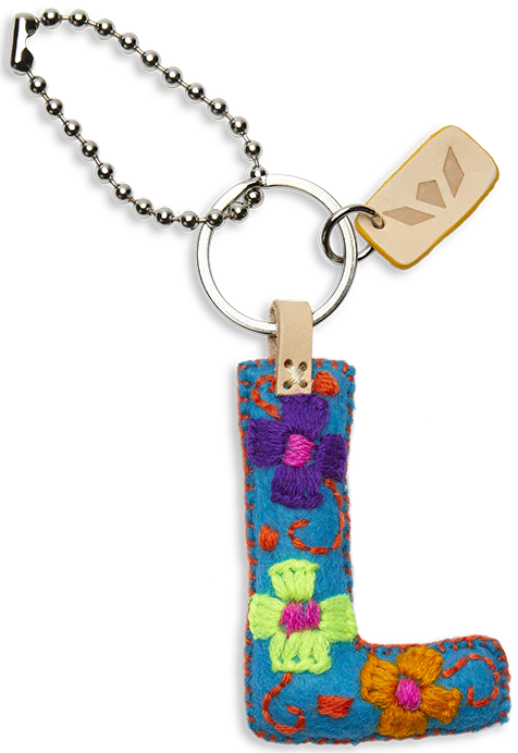 Consuela - Turquoise Felt Alphabet Charm