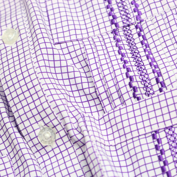 Blue Quail - Men's Gameday Guayabera - Purple