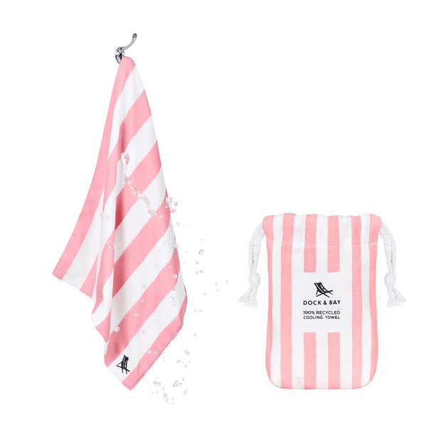 Dock & Bay - Cooling Towel - Cabana - Malibu Pink