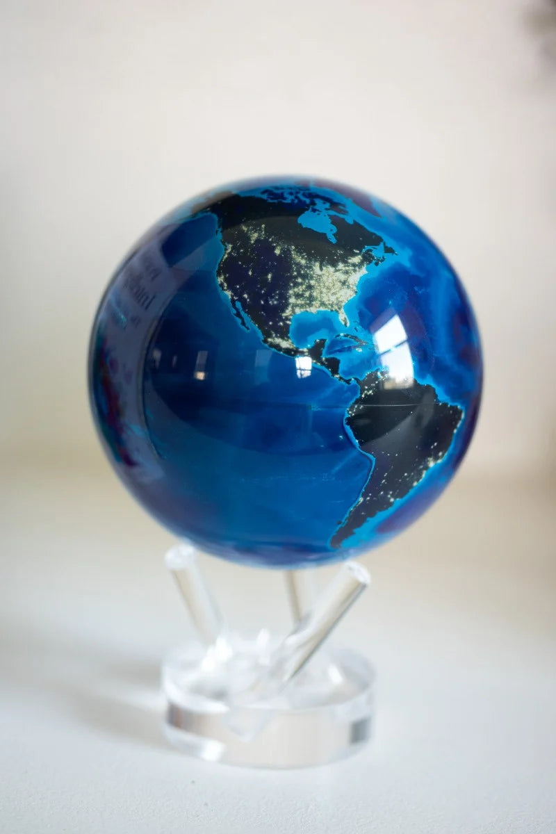 Mova Globes - Earth at Night Revolving Globe