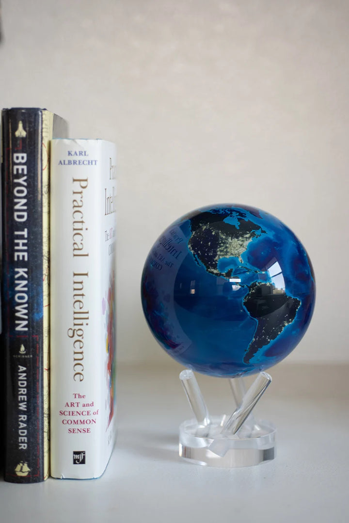 Mova Globes - Earth at Night Revolving Globe