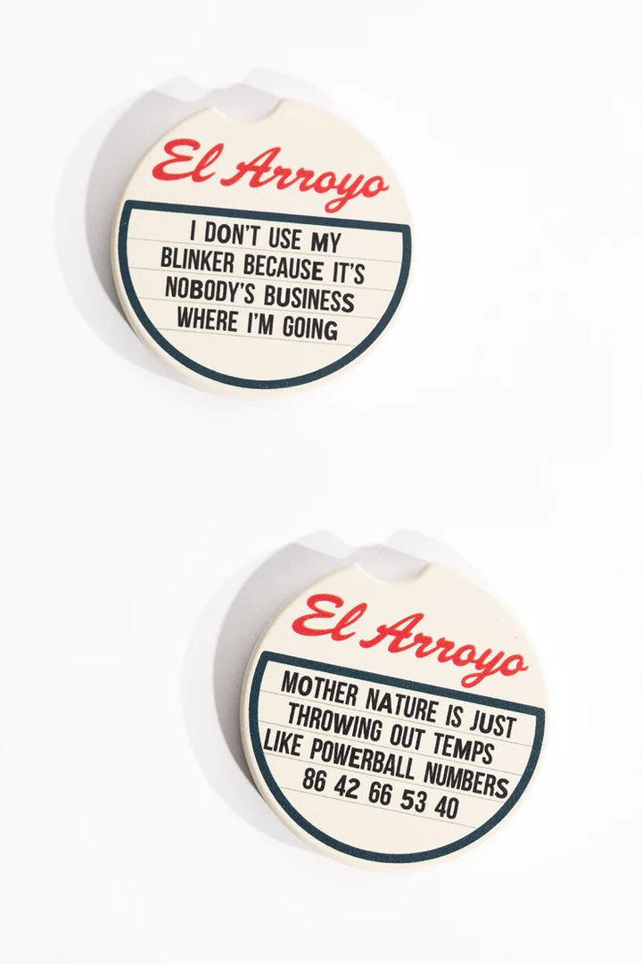 El Arroyo - Marquee Car Coasters