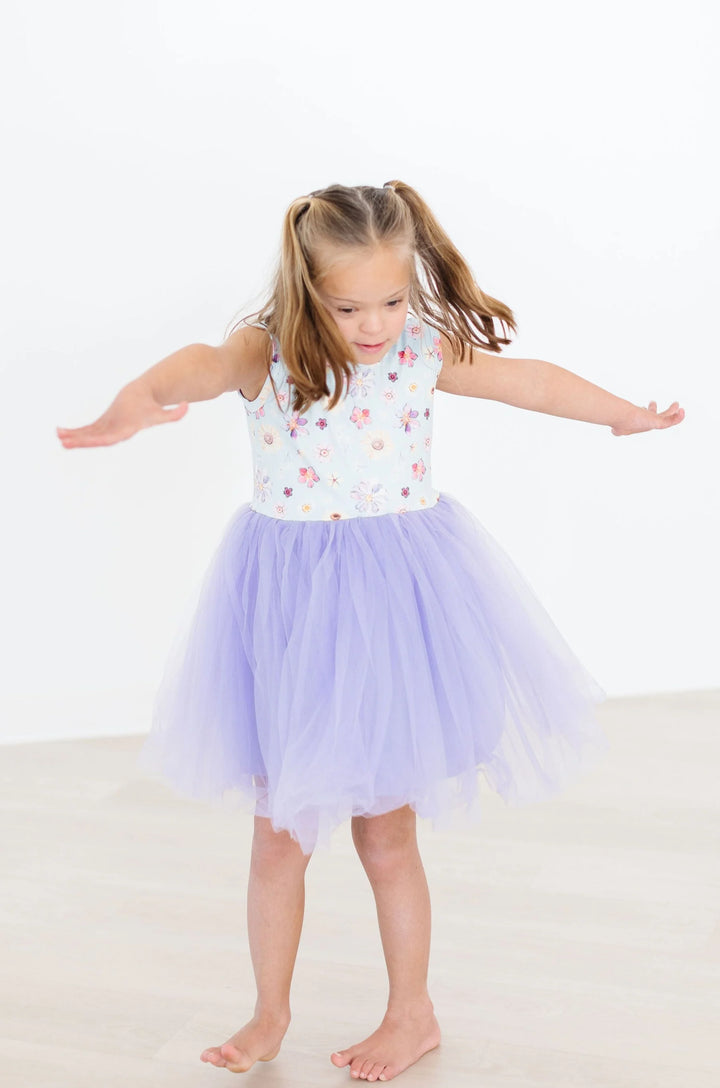 Mila & Rose - Girl's Vintage Floral Tank Tutu Dress