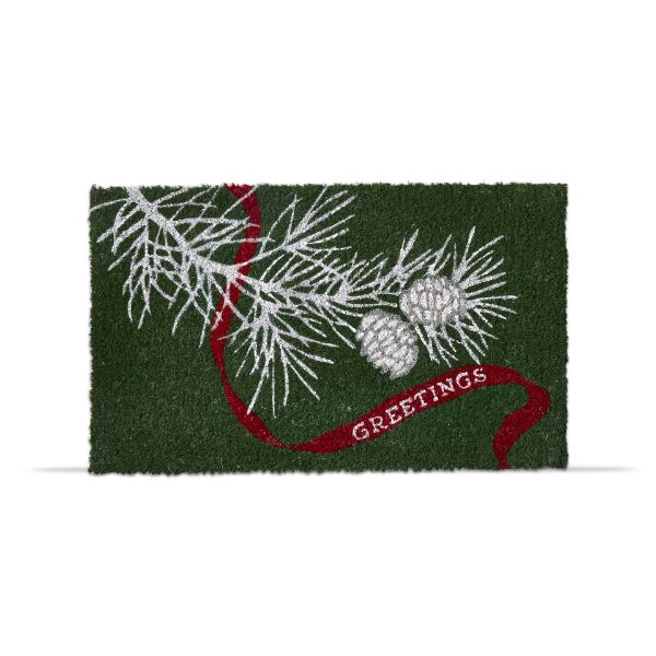 Holiday Greeting Coir Doormat