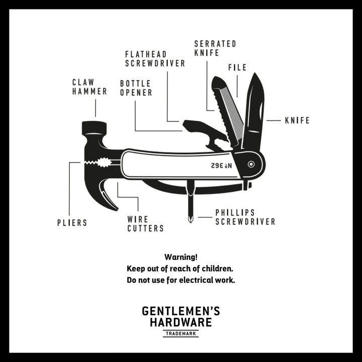 Gentlemen's Hardware - Hammer Multi-Tool