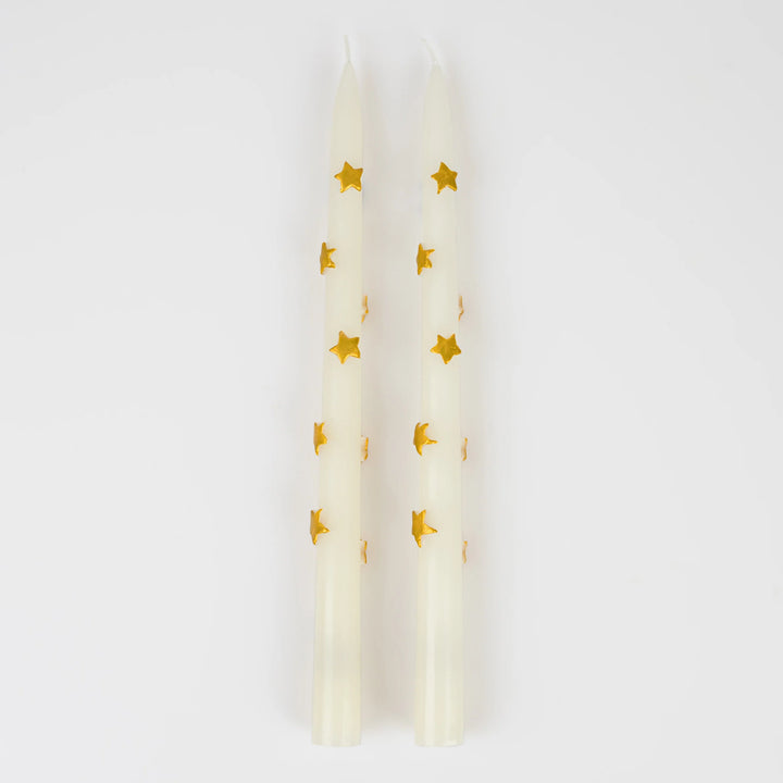 Meri Meri - Gold Star Taper Candle Set