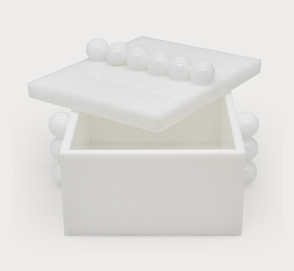 Lucite Bubbles Box with Lid