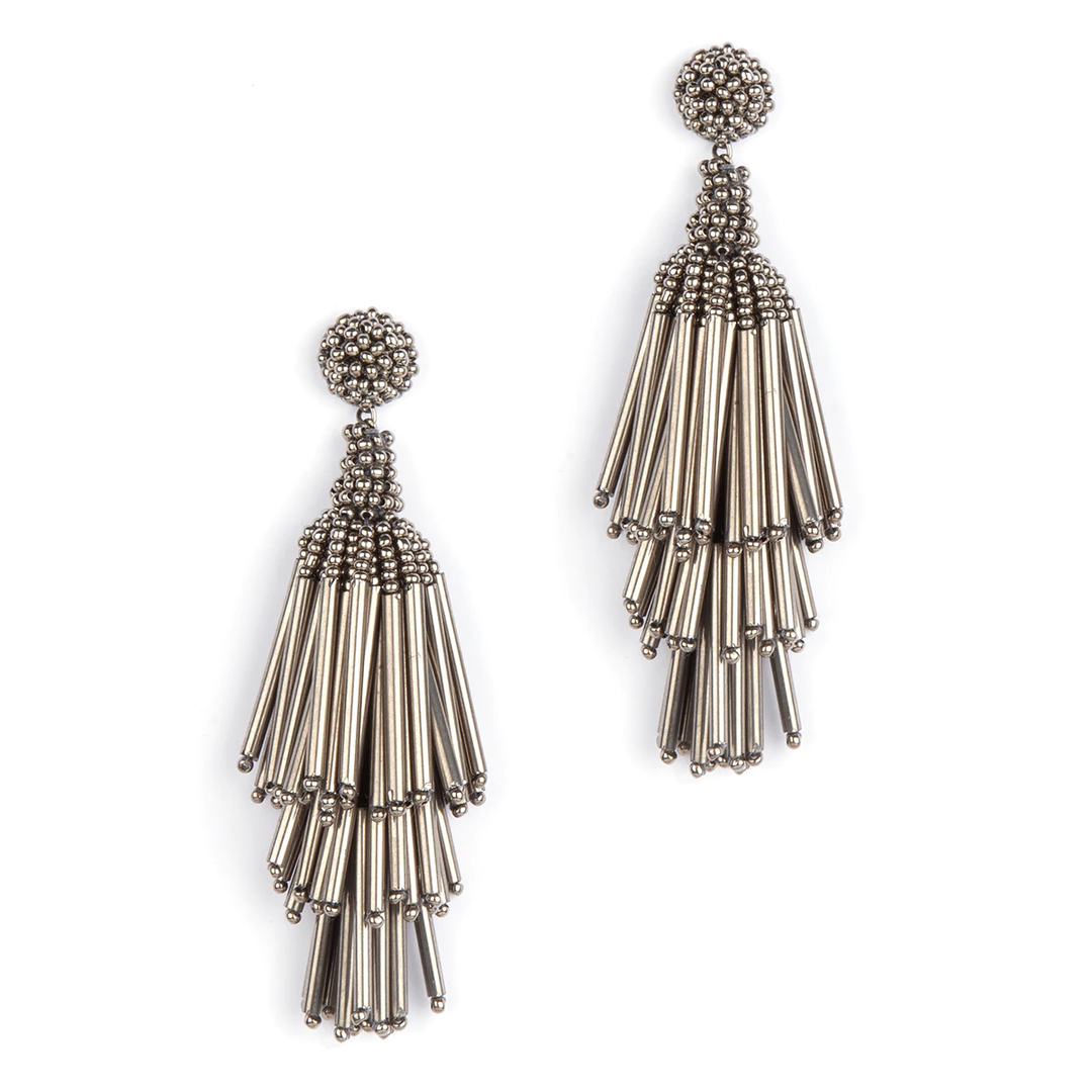 Deepa Gurnani - Rain Fringe Earrings