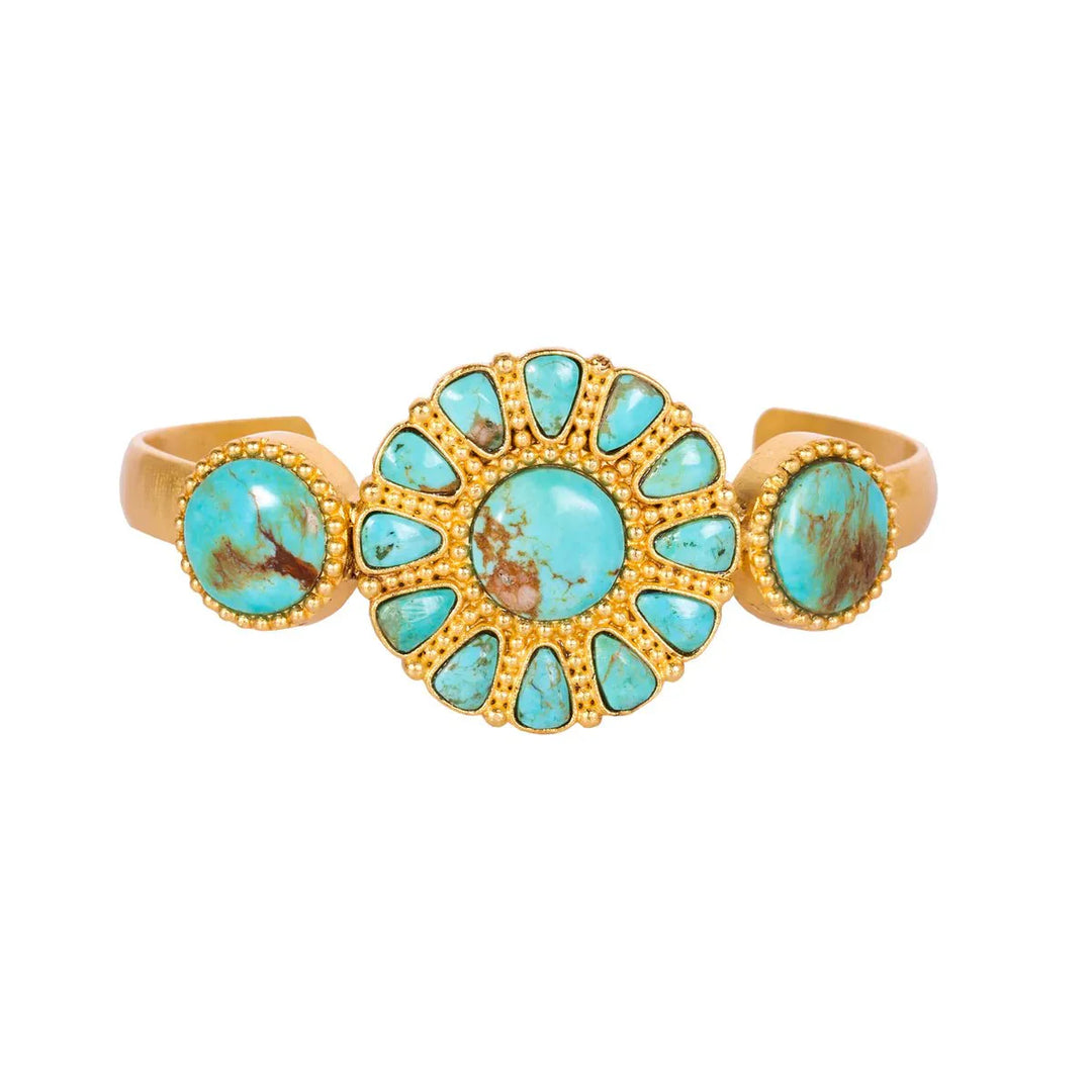 Christina Greene Turquoise Skies Cuff - Capri by Sunset & Co.