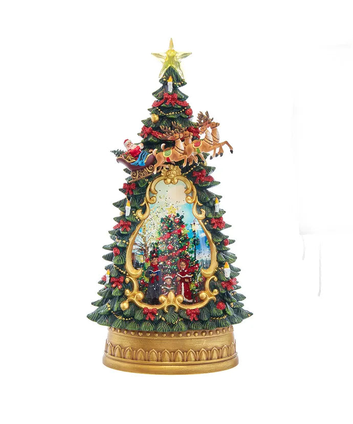 Musical Santa Battery-Operated Tree Water Lantern