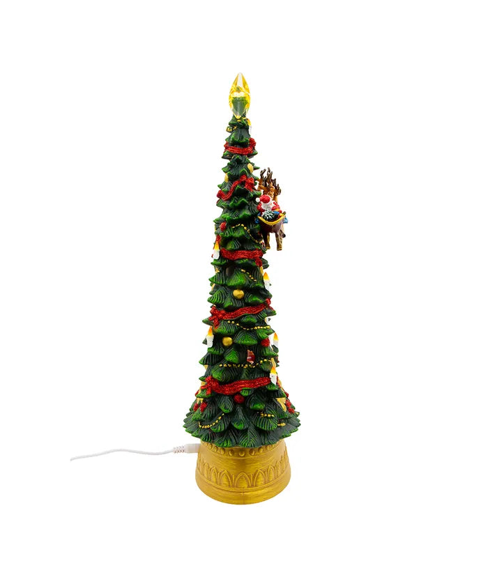 Musical Santa Battery-Operated Tree Water Lantern